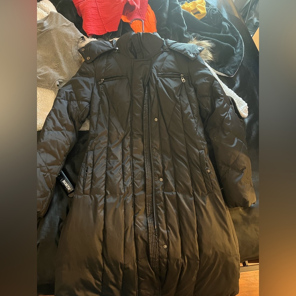 Marc New York Dark Gray Jacket with faux fur